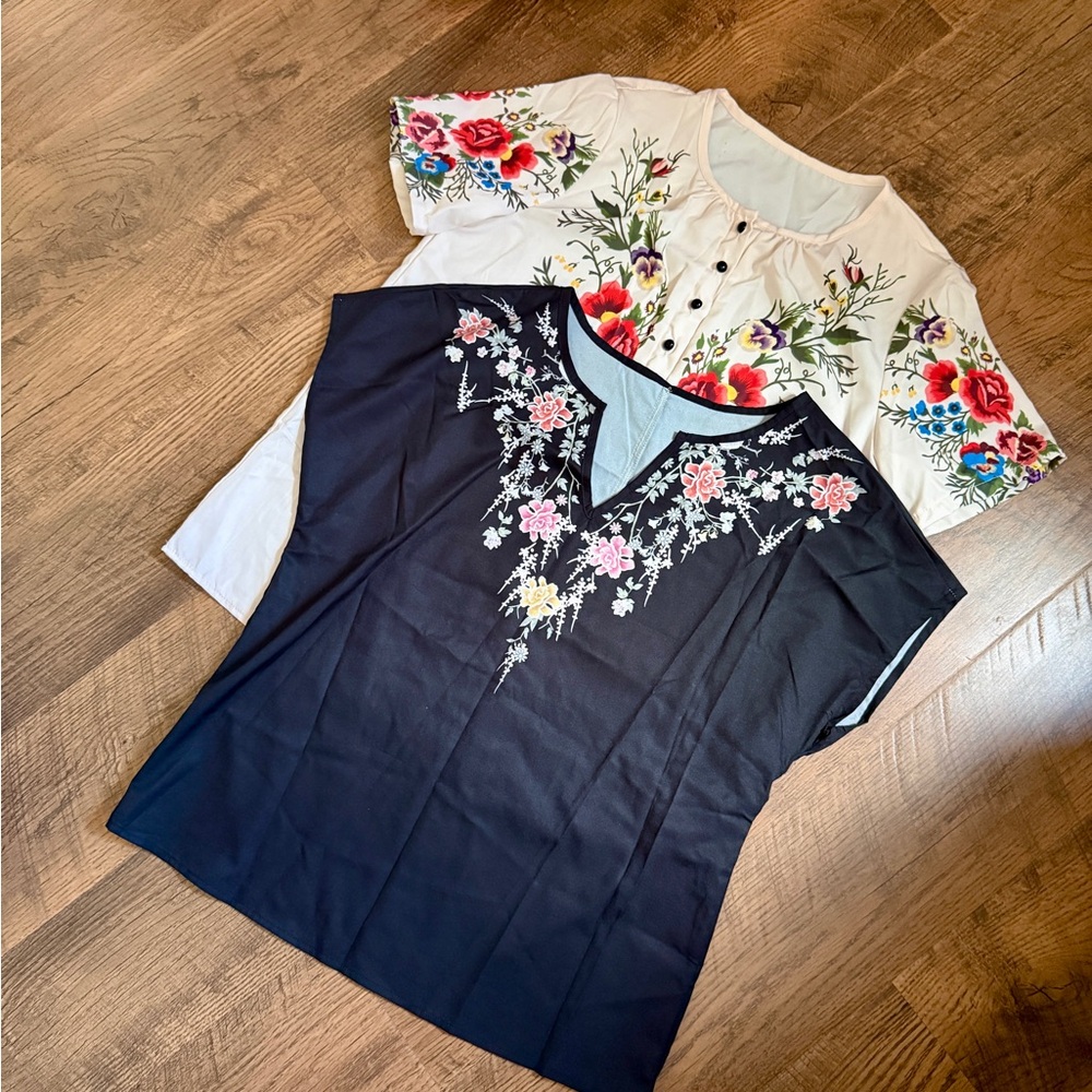 Bundle of 2 medium women’s blouses